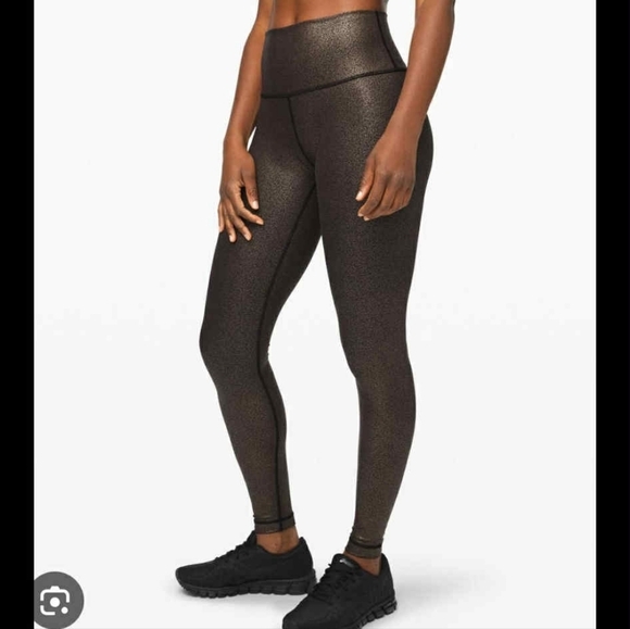 Lululemon Wunder Under High-Rise Tight *Foil - Sz 6 - Picture 1 of 4